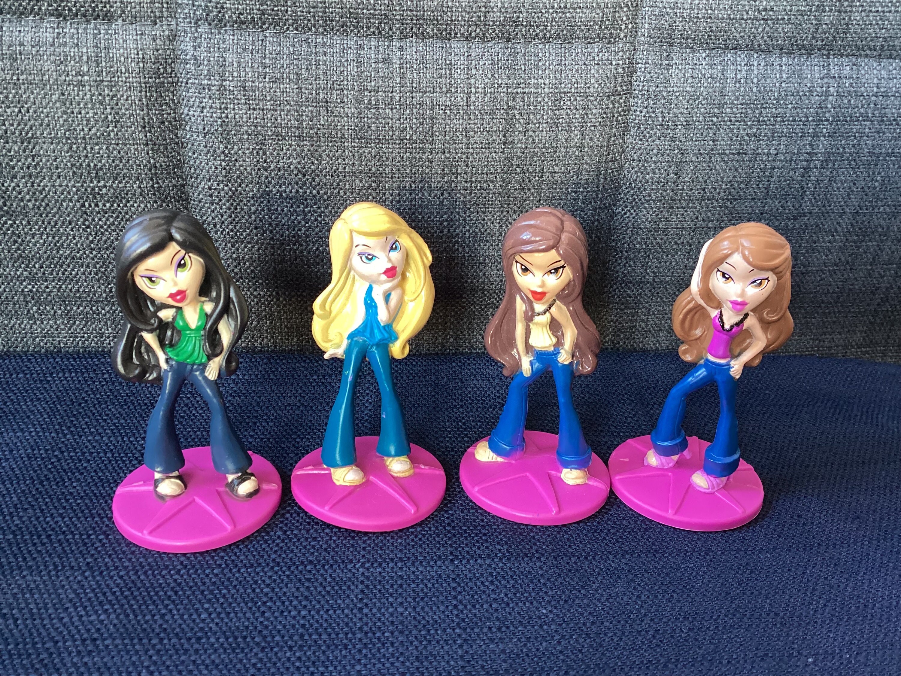 Vintage Set of Four Bakery Craft Bratz Cake Toppers or PVC Play Figures Etsy