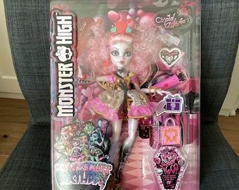 Retired Beautiful Hard to Find Monster High Scary Sweet Birthday Cupid Asteria, New in Sealed Box