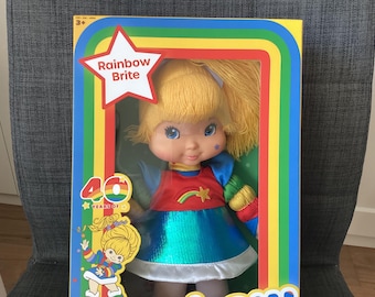 Retired 40th Anniversary Re Issue Rainbow Brite 12 inch Doll, Classic Look, New in Sealed Box
