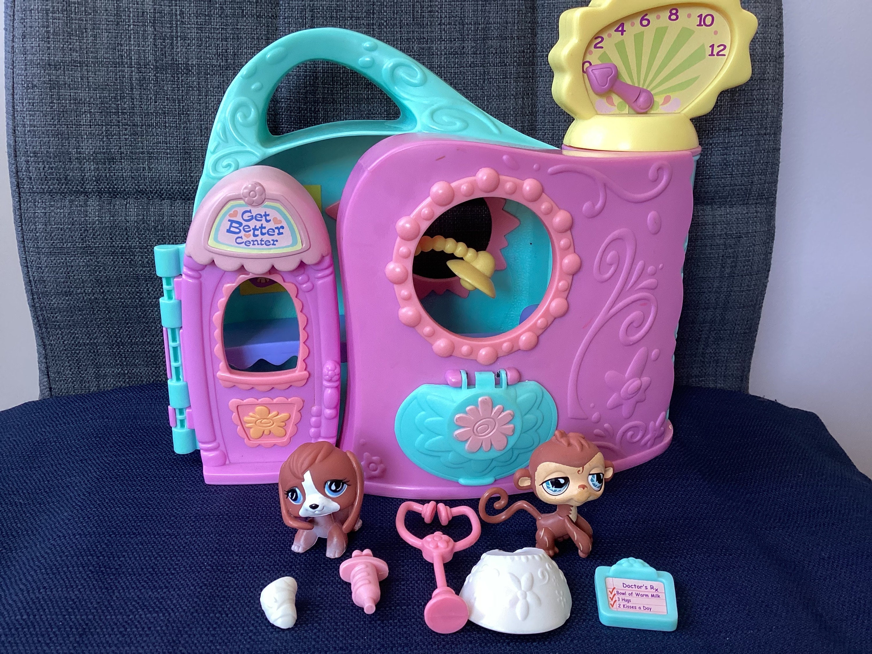 Retired Collection of Unusual Littlest Pet Shop LPS Mixed Pets with  Interchangeable Heads and Snap on Accessories