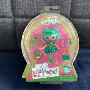 Retired Hard to Find Adorable Hard to Find 3 Inch Mini Lalaloopsy Clarity Glitter Gazer Emerald New in Box, NRFB