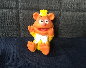 Vintage 1984 5 inch Playskool Muppets Fozzie Bear Rubber Squeaky Toy