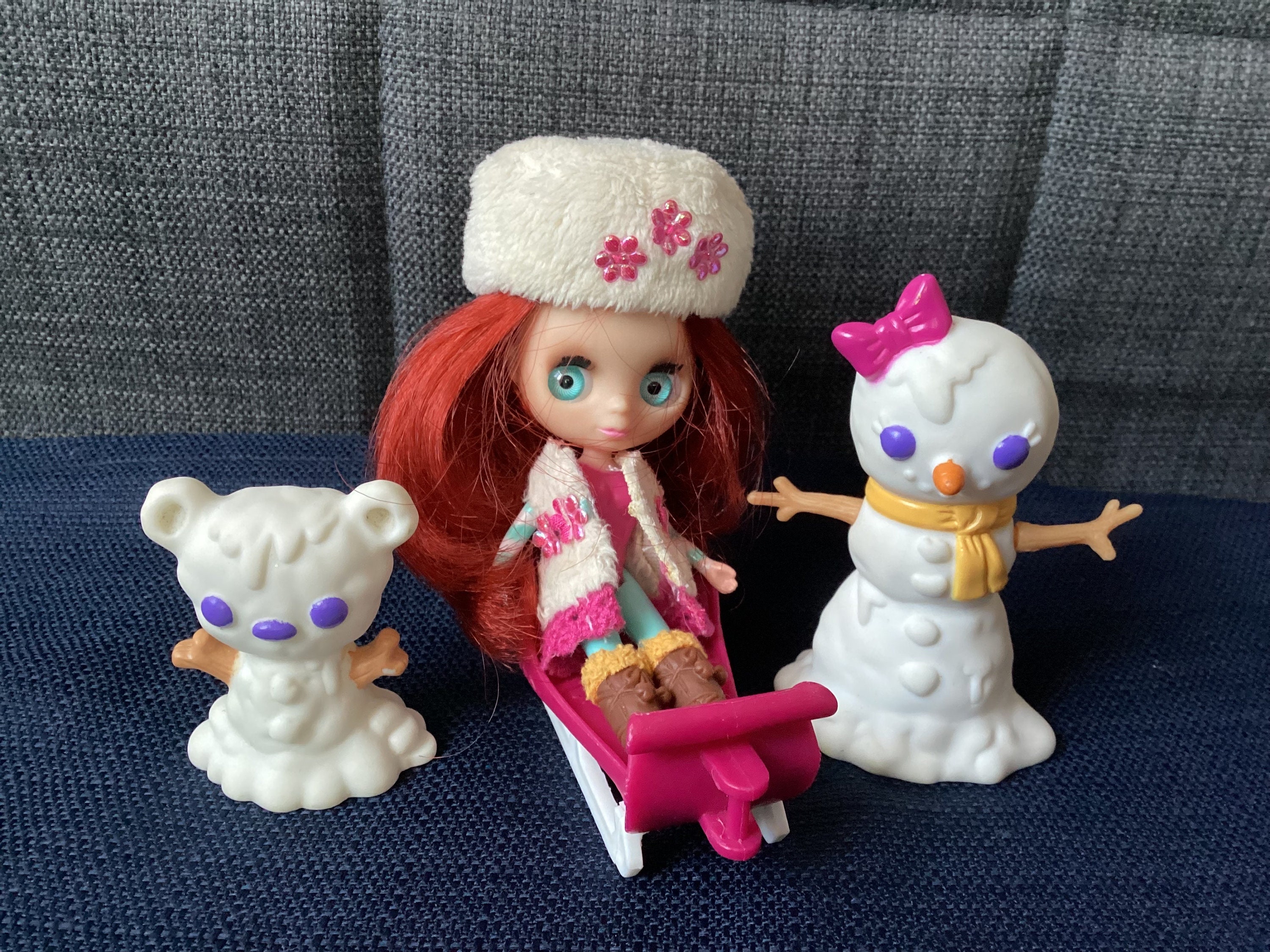 Retired Littlest Pet Shop LPS Blythe Moscow Doll With Outfit Snowmen and Sled Etsy UK