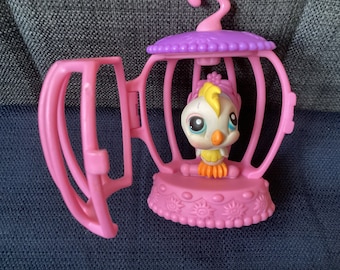 Vintage or Retired Littlest Pet Shop LPS White Cockatoo or Parrot