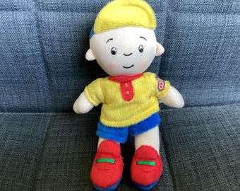 Vintage Classic Looking Small 7 inch Caillou Stuffed Plush Doll from Imports Dragon