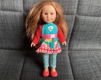 Retired My Life As Doll Mini 7 inch Mini Baker Doll with Outfit and Shoes