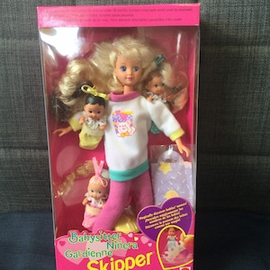 zijde Eentonig toilet Vintage 1994 Mattel Barbie Babysitter Skipper Set With 3 - Etsy
