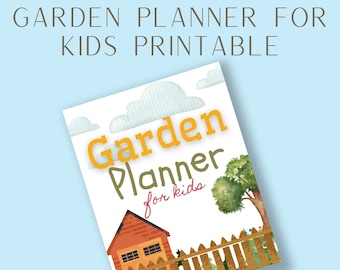 Garden Planner for Kids Printable | Undated Gardening Checklist and Scavenger Hunt Game | Fruits and Vegetables Cards Digital Download PDF