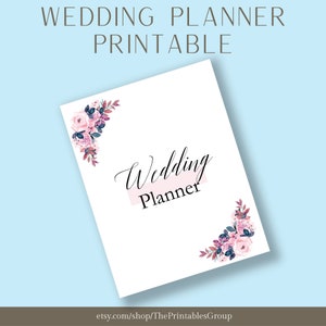Wedding Planner Printable | Wedding Binder | Wedding Planning Organizer | Wedding Itinerary Template | Wedding Checklists | Wedding Schedule