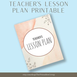 Teacher Lesson Plan Printable, Academic Lesson Planner, Teacher Binder Bundle, Lesson Plan Book, School Schedule Template, Homework Journal