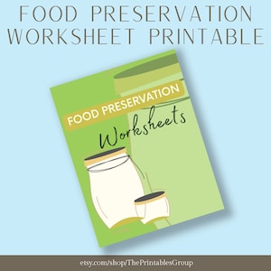 Food Preservation Worksheet, Fruits and Vegetables Freezer Inventory, Pantry Log Tracker, Harvest & Preservation Guide Digital Printables