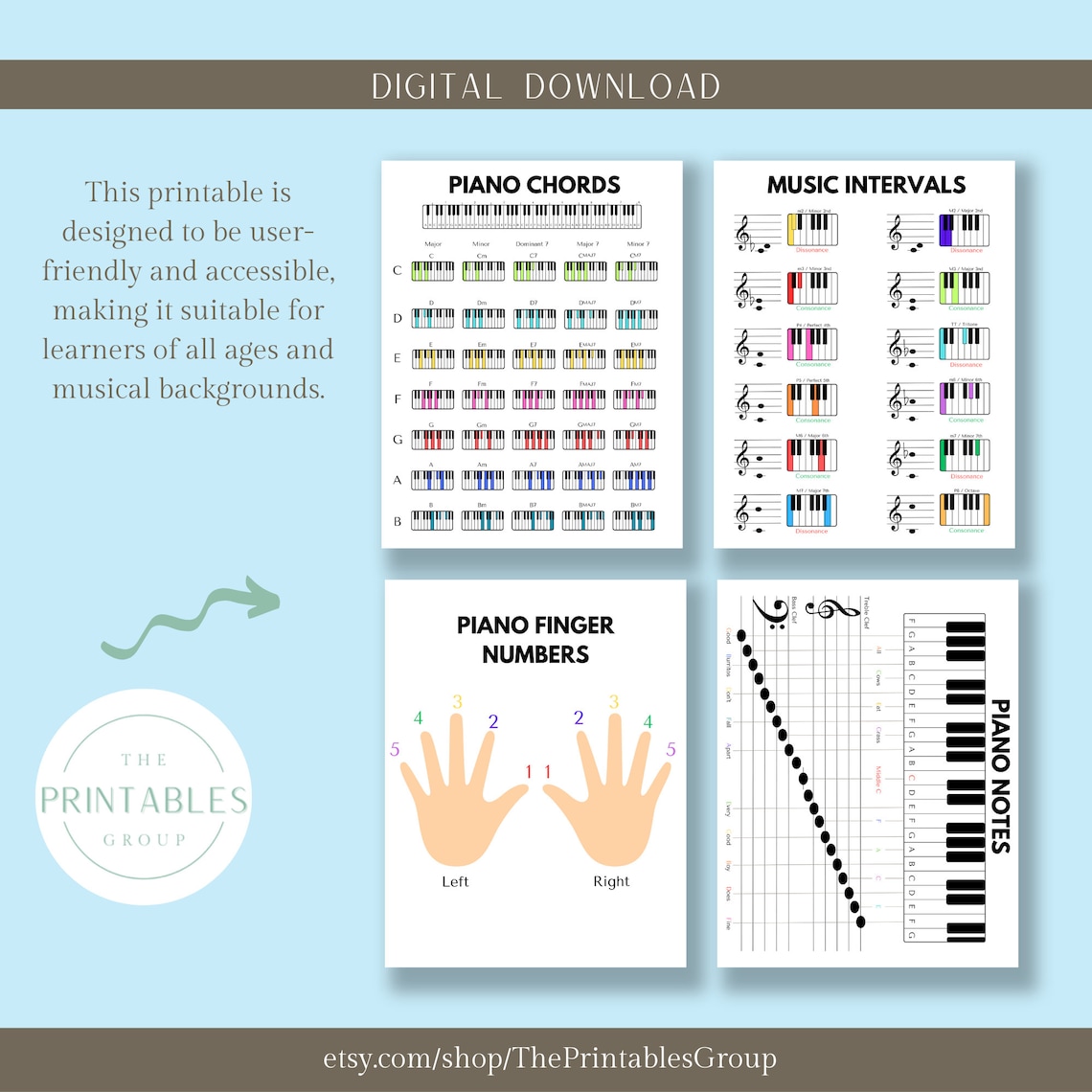 Piano for Beginners Pack Printable | Beginner’s Piano Guide | Beginner Piano Lessons | Learn How ...