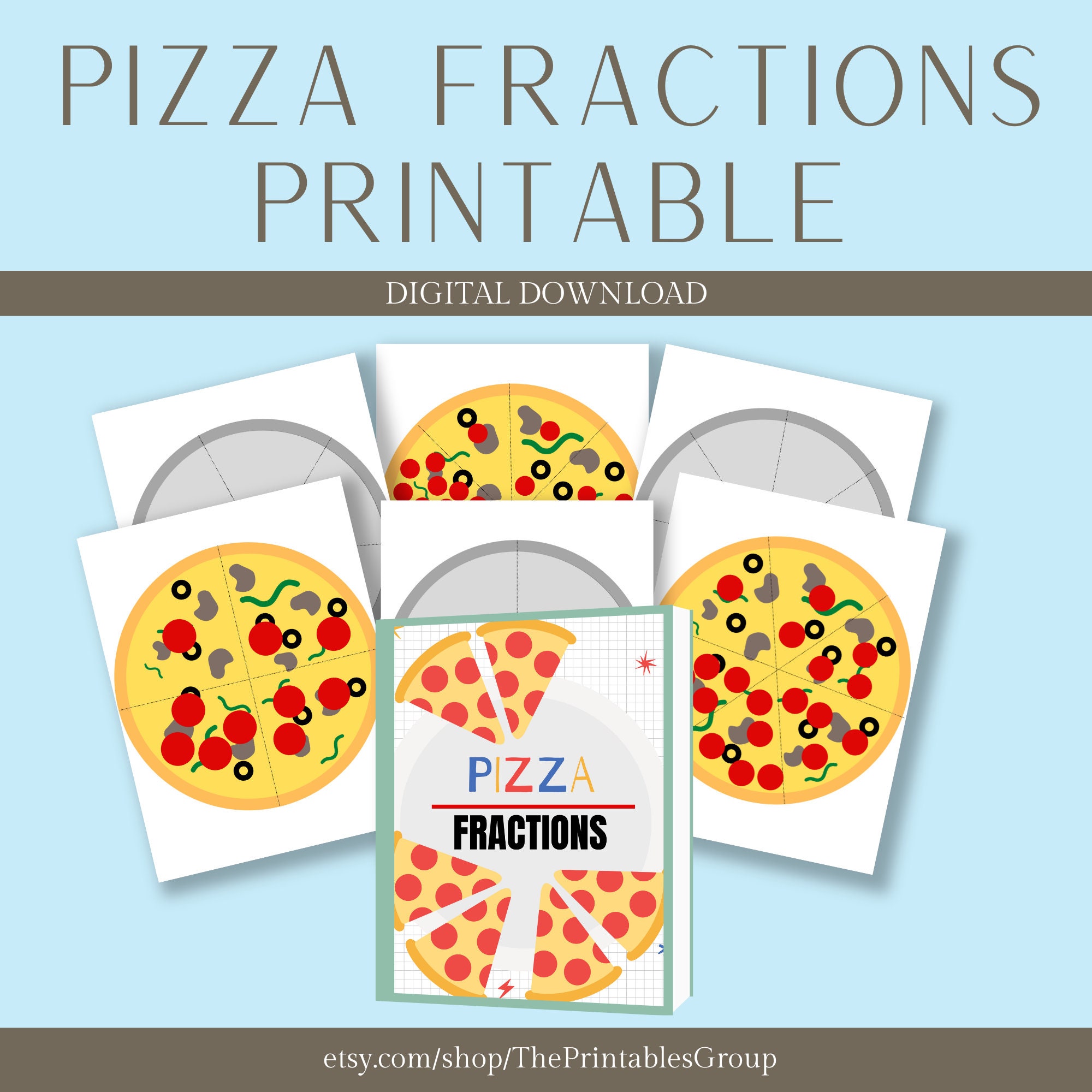 Pizza Fractions Printable Basic Fraction Worksheets Fun Math Pizza Fractions Printable Basic Fraction Worksheets Fun Math