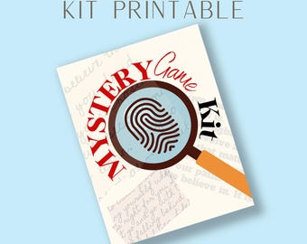 Pacchetto di giochi misteriosi stampabili / Set di giochi di fuga stampabili / Gioco di ruolo del detective / Giochi di società stampabili per risolvere un crimine per adolescenti e adulti