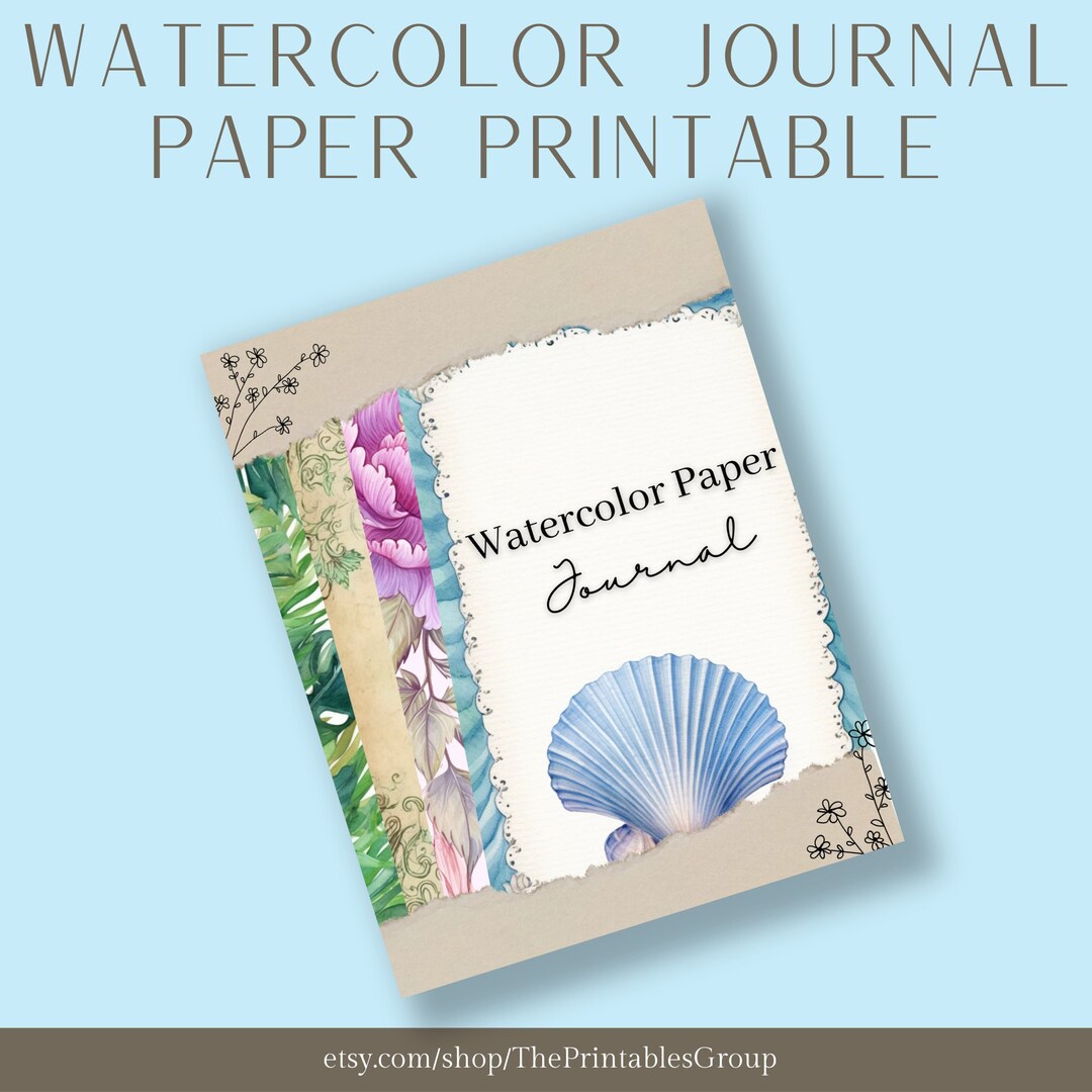 Watercolor Journal Pages Printable, Nature Art Prints Planner, DIY ...