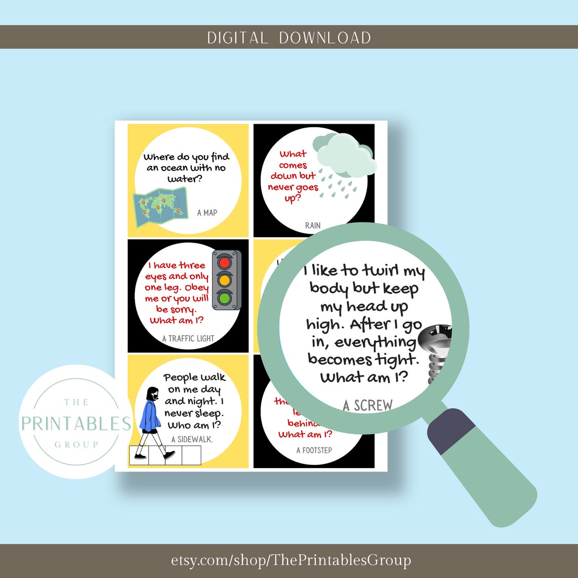 Road Trip Printable Games Bundle | Road Trip Car Color Search and Road Trip Trivia &amp; Riddle ...