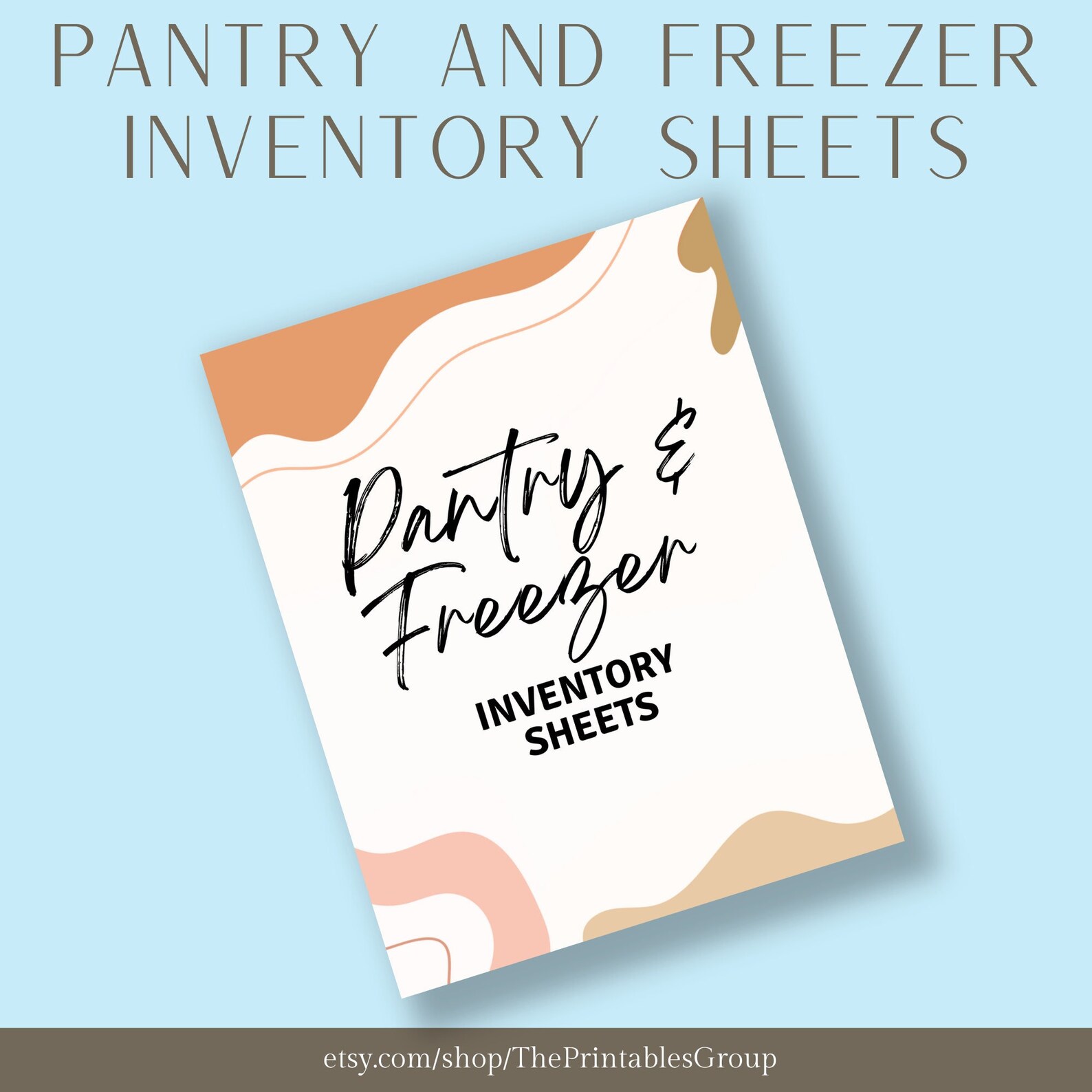 Pantry and Freezer Inventory Sheets Printable | Grocery Shopping List ...
