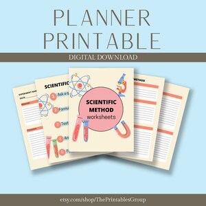 Scientific Method Worksheets Printable, Scientific Method Unit Study ...