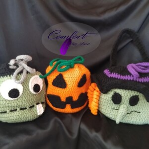 Handmade Crochet Halloween Bags