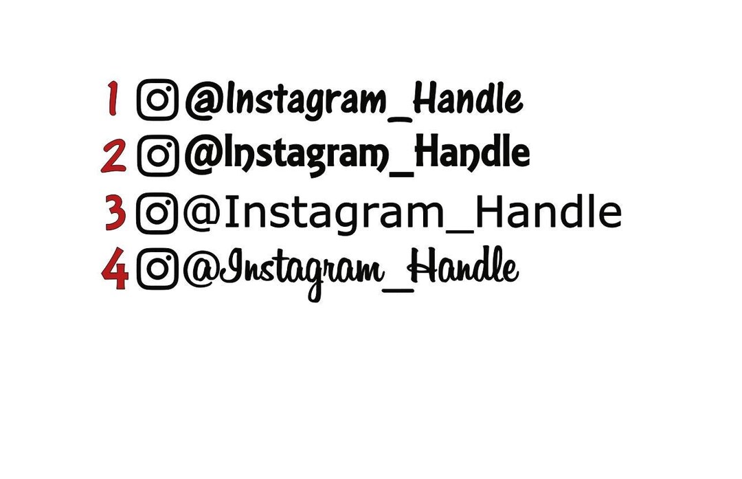 Instagram Handle Decal Instagram Car Decal Instagram Window Etsy