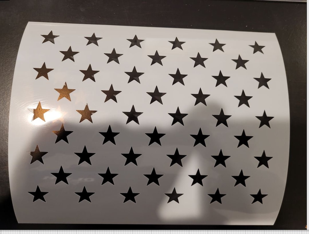 Star Stencil for Wood American Flag, Reusable Stencil, American Flag