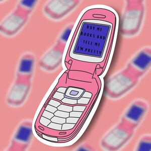 Buy Me Books and Tell Me I&#39;m Pretty, Book Themed Sticker, Book Lover, Bookish Stickers, Kindle Sticker, Laptop Sticker, Booktok Sticker
