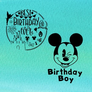 birthday boy svg, magic kingdom svg, epcot, hollywood studios, mickey, minnie, castle