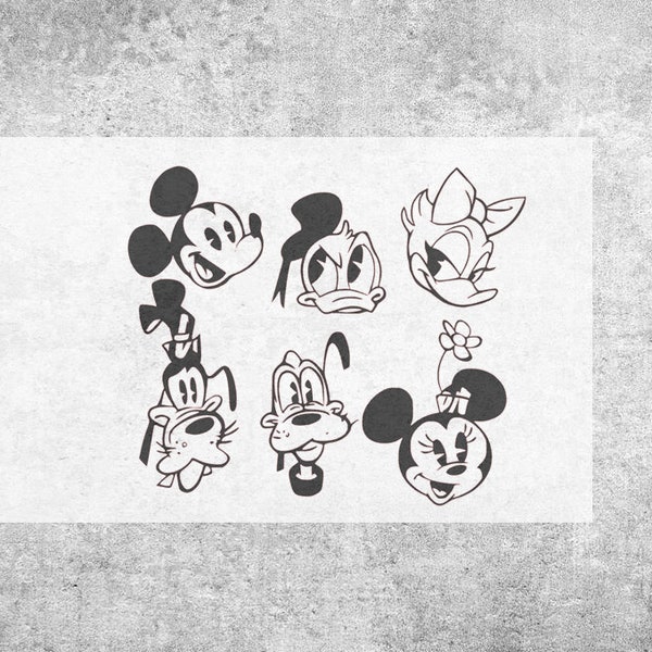 mickey and friends svg, magic kingdom svg, hollywood studios svg, mickey and minnie runaway railway svg