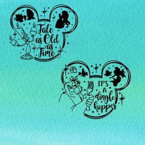 vacation svg, vacation png, magic kingdom svg, tales as old as time, it&#39;s a dinglehopper