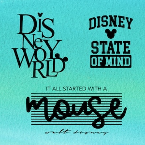 vacanza svg, tutto iniziò con un topo svg, Magic Kingdom, Epcot, Hollywood Studios, Topolino, Minnie, Mouse