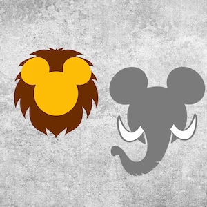 mouse head animal svg, mouse head lion, mouse head elephant, animal kingdom svg, animal kingdom png