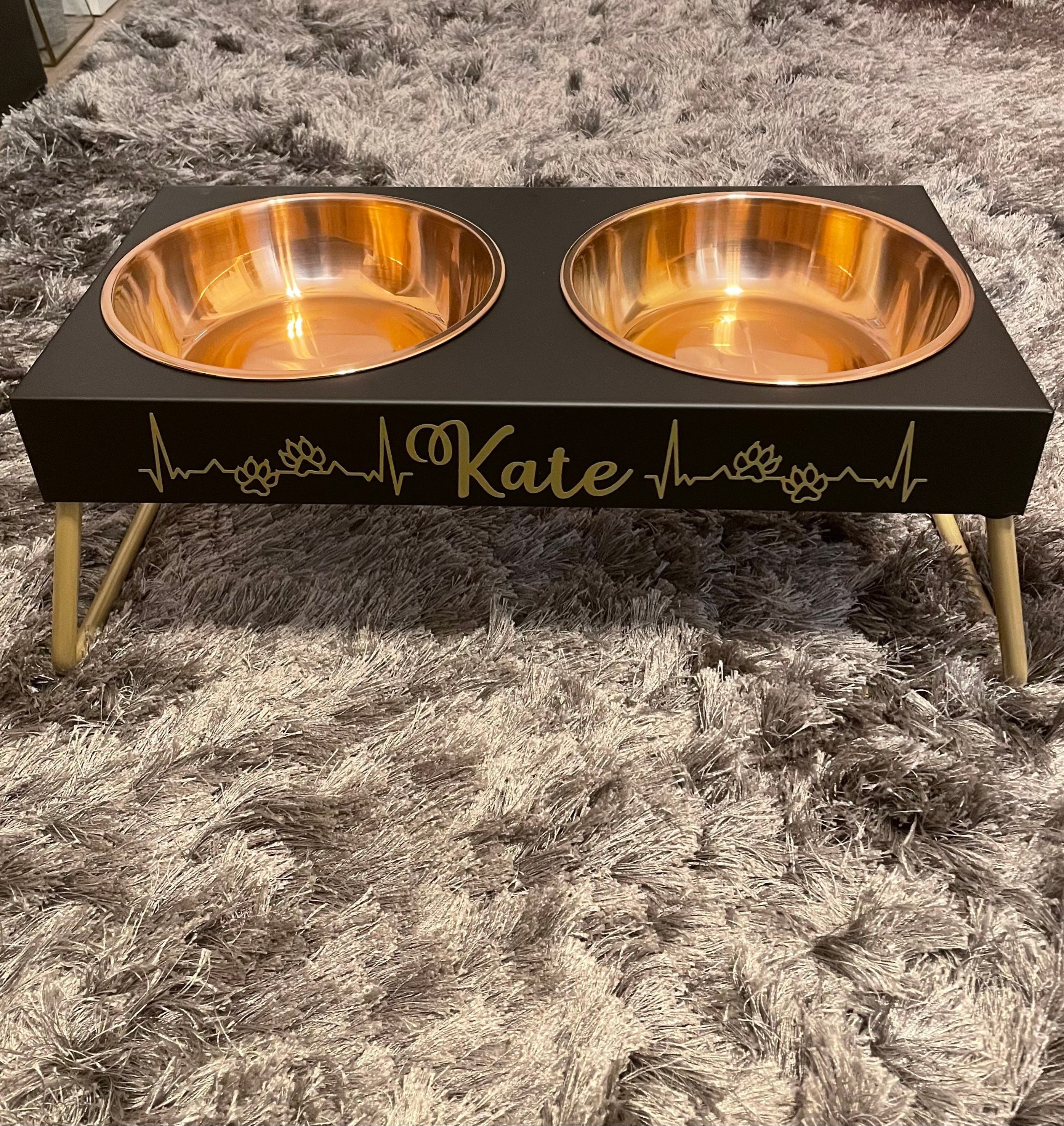 Small Gold Serving Bowls, Gold Dog food bowls