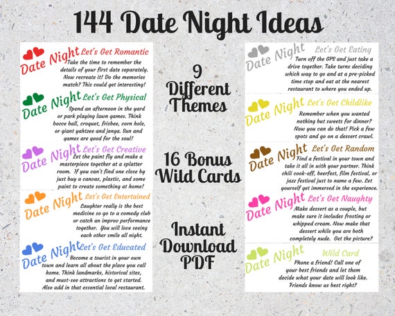 100 Best Romantic Dates - Creative Date Night Ideas for Couples