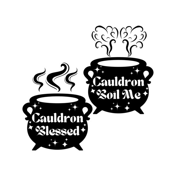 Cauldron Blessed, Cauldron Boil Me SVG Bundle