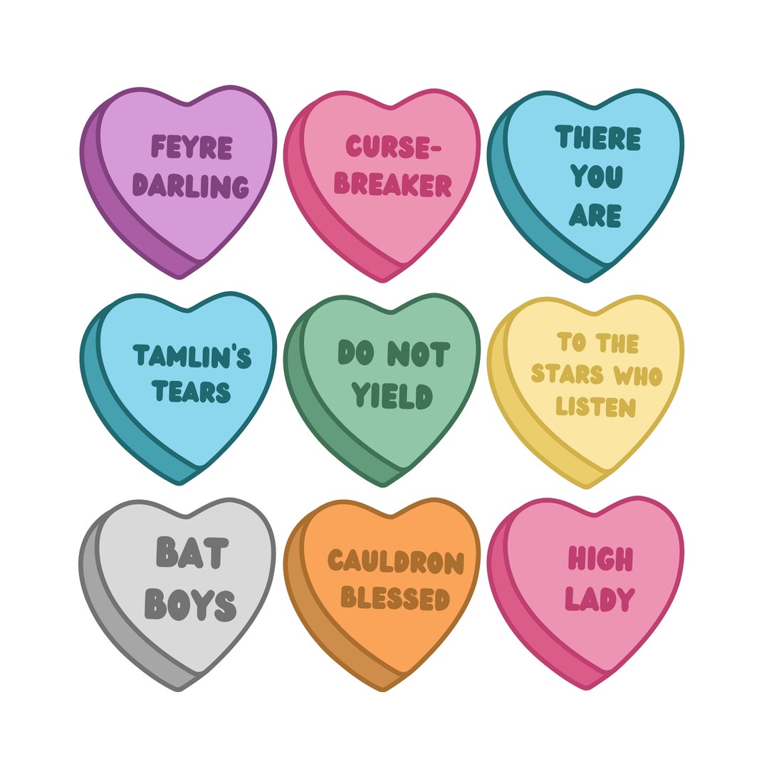 Acotar Candy Hearts Valentine S Svg Png Jpeg Etsy