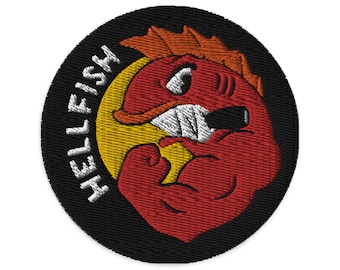 Hell Fish Embroidered Patch