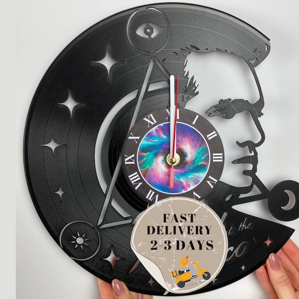 PATD Inspired Vinyl Clock | Gifts for Her | Music Lover gift | Brendon Urie gift | Grunge Room Decor | Record Wall Decor