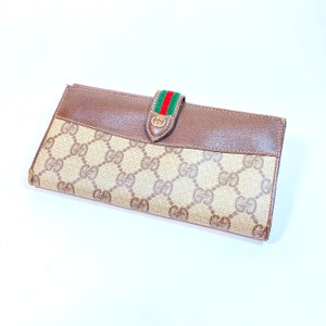 Cartera Gucci vintage, embrague de diseñador, bolso de fiesta, artículo imprescindible, cuero de regalo del 3er aniversario