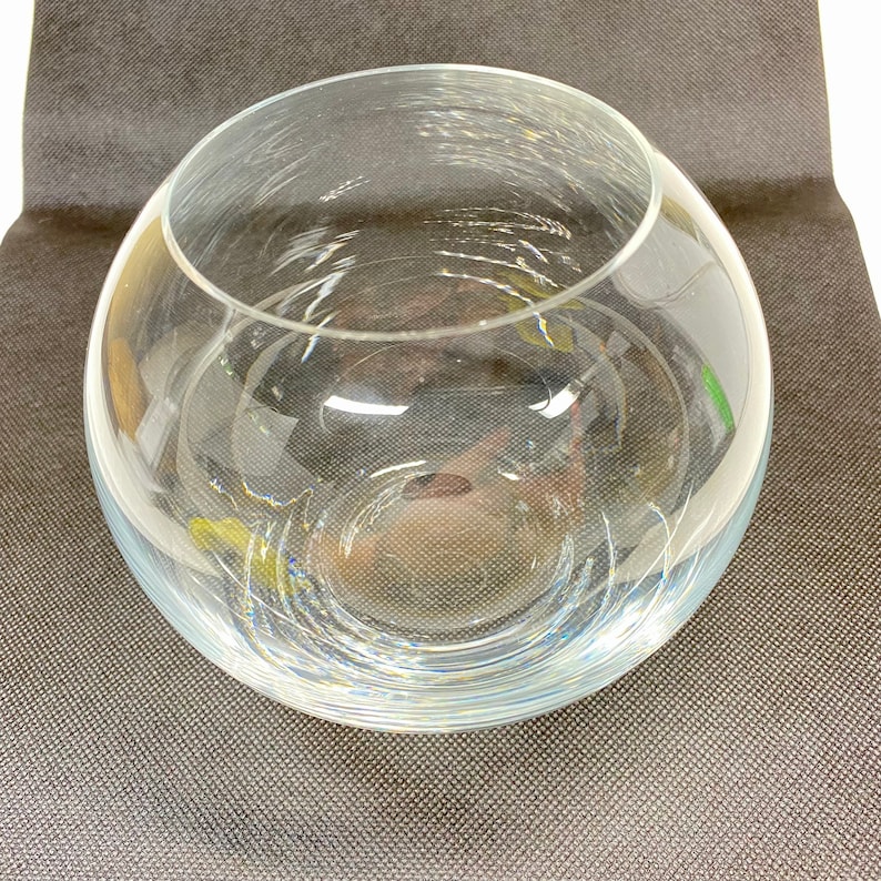 Vintage Crystal, Globe Vase, Schott Cristal Zwiesel German Home Decor