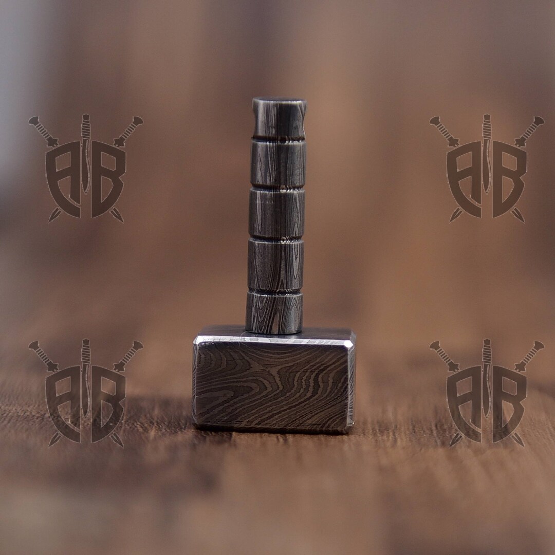 Real Damascus Steel Pendant, Rustic Damascus Pendant, Damascus Necklace