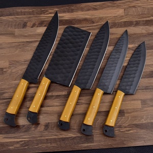 Hand Forged Chef Knife,   Kitchen Knife Set