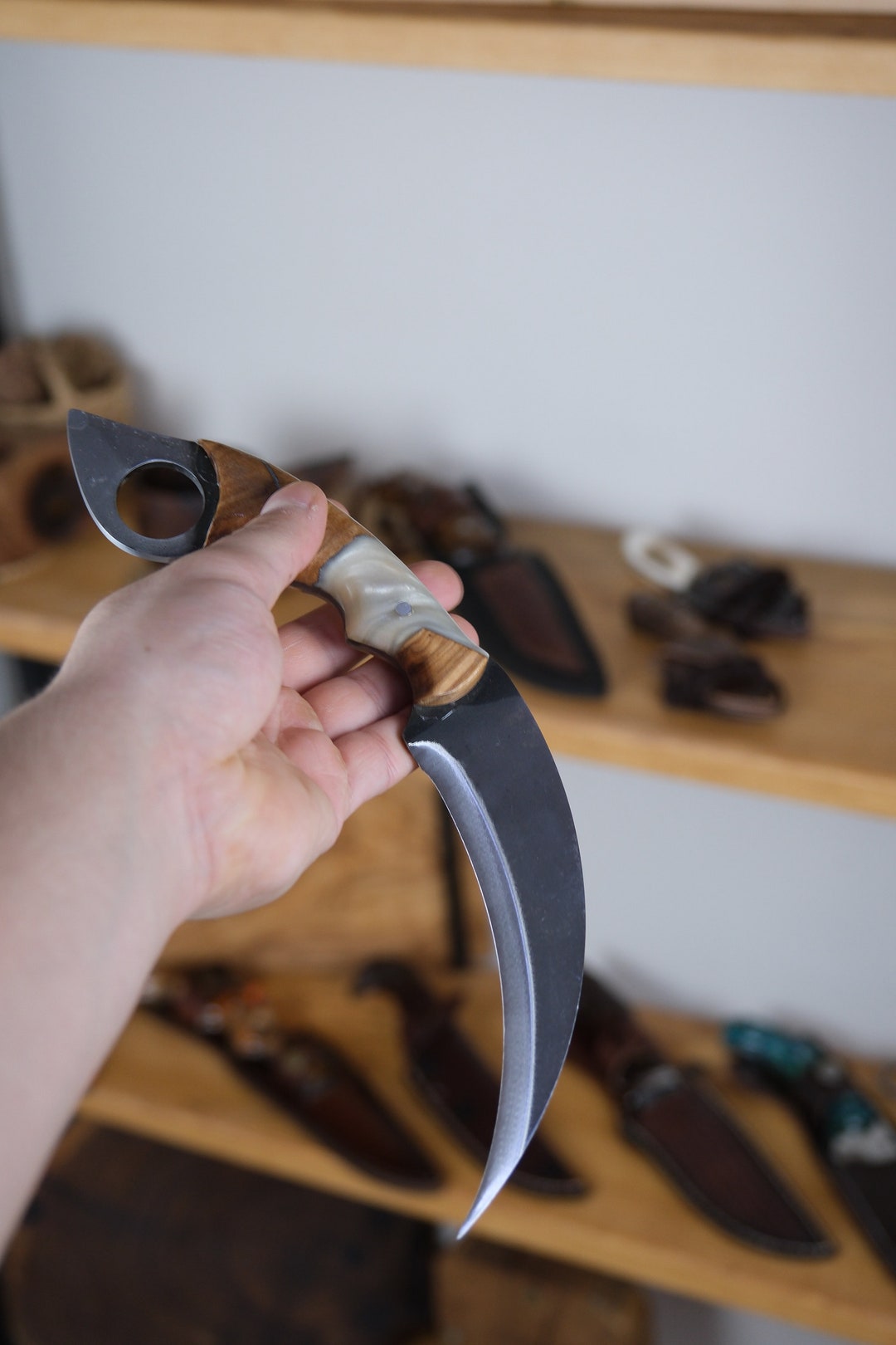 Karambit / Hunting Handmade Knife / Survival Knife / EDC Knife Etsy