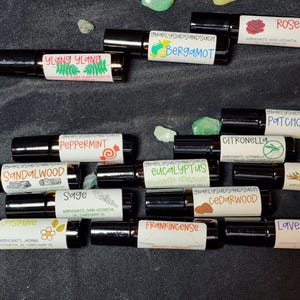 essential oil roller - choose your scent - aromatherapy roller - natural ingredients - handmade - feel amazing
