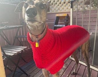 Greyhound Crochet Sweater PATTERN PDF ONLY