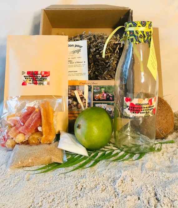 Coffret Rhum Arrangé Papaye Mangue Coco Kumquat