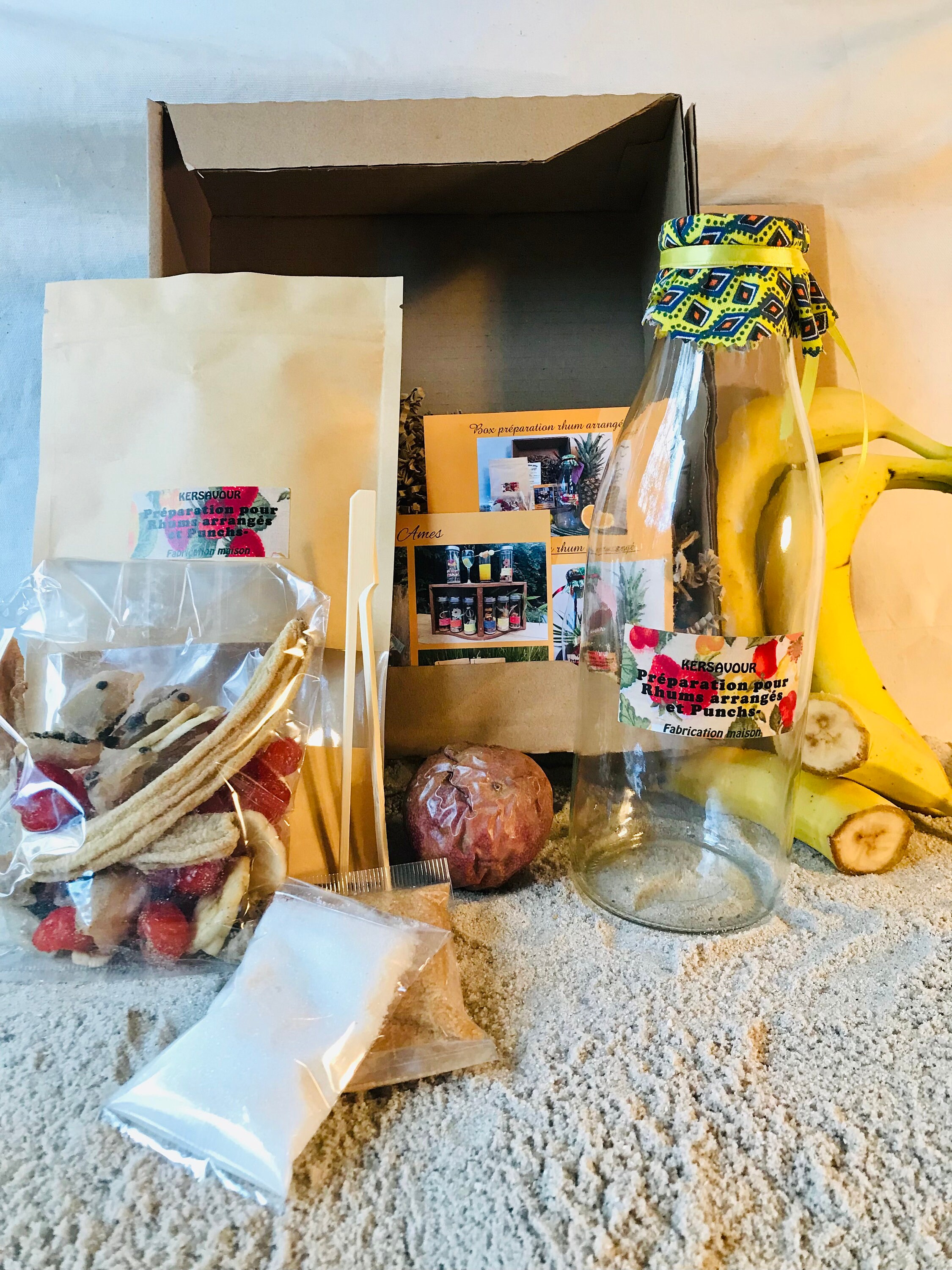 Coffret Rhum Arrangé Passion Banane Cerise