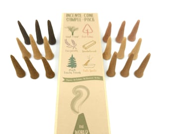 Incense Cone Sample Pack | Organic Handmade | Large Variety