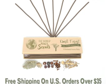 Dark Forest Incense Sticks | Handmade | Zero Synthetics | Whole Plant |