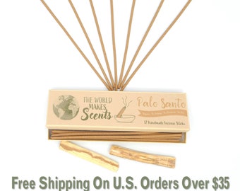 Palo Santo Incense Sticks | Handmade | Zero Synthetics | Whole Plant |