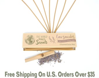 French Lavender Incense Sticks  | Handmade | Zero Synthetics | Whole Plant |